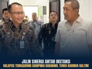 Perkuat Sinergi dan Koordinasi, Kalapas Tenggarong Dampingi Kakanwil Ditjenpas Kaltim Audiensi Bersama Kabinda