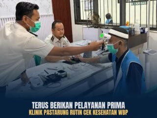 Pelayanan Prima, Kesehatan WBP Lapas Kelas IIA Tenggarong Terjaga