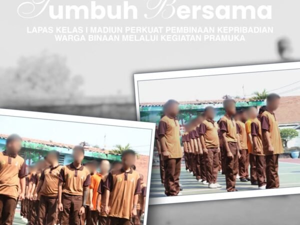 Tumbuh Bersama, Lapas Kelas I Madiun Perkuat Pembinaan Kepribadian Warga Binaan melalui Kegiatan Pramuka