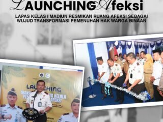 Lapas Kelas I Madiun Resmikan Ruang Afeksi, Wujudkan Pemenuhan Hak Warga Binaan secara Humanis