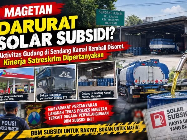 Magetan Darurat Solar Subsidi? Aktivitas Gudang di Sendang Kamal Kembali Disorot, Kinerja Satreskrim Dipertanyakan