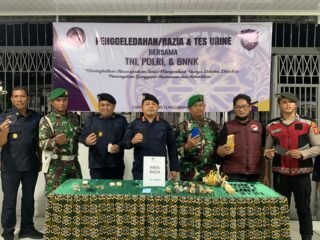 Perkuat Deteksi Dini, Lapas Tenggarong Gelar Razia Gabungan Bersama Aparat Penegak Hukum