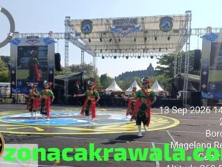 DPC Lindu Aji Kendal Hadiri Pelantikan Pengurus DPP di Borobudur Suguhkan Tari Opak Abang