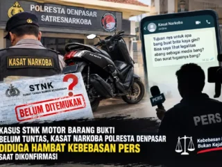 STNK Yamaha NMAX Diduga Belum Ditemukan, Kasat Narkoba Polresta Denpasar Pertanyakan Legalitas Media