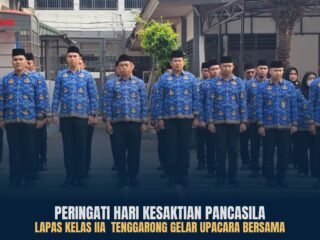 Teguhkan Nilai Persatuan, Lapas Kelas IIA Tenggarong Gelar Upacara Hari Kesaktian Pancasila