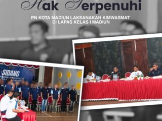 Hak Terpenuhi, Lapas Kelas I Madiun Gelar Sidang TPP Usulan Integrasi bagi 21 WBP