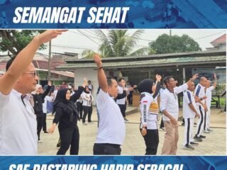 Perkuat Kebersamaan dan Kebugaran, Pegawai UPT Pemasyarakatan Tenggarong Senam Bersama di SAE PASTARUNG