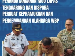Perkuat Pembinaan Kepramukaan dan Olahraga, Lapas Tenggarong Jalin Kerja Sama dengan Dispora Kukar