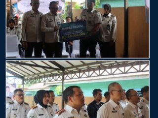 Hari Bakti ke-2 Kemenimipas, Lima Pegawai Lapas Tenggarong Terdampak Karhutla Terima Bantuan Sosial