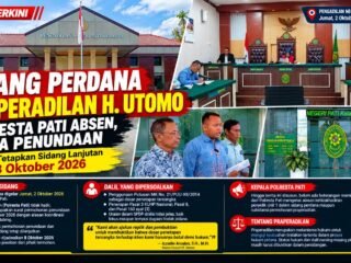 Sidang Perdana Praperadilan H. Utomo, Polresta Pati Absen dan Minta Penundaan