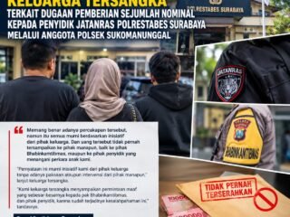 ‎Hak Jawab Keluarga Tersangka: Percakapan Soal Pemberian Sejumlah Uang Murni Inisiatif Keluarga, Tidak Pernah Disampaikan kepada Bhabinkamtibmas maupun Penyidik
