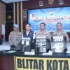 Wujudkan Zero Narkoba, Polres Blitar Kota Ungkap Sejumlah Kasus Narkotika dan Amankan Tersangka Pengedar