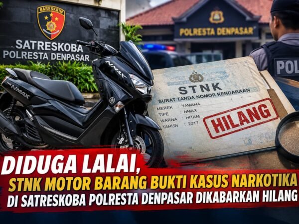 ‎Diduga Lalai, STNK Motor Barang Bukti Kasus Narkotika Dikabarkan Hilang, Kanit 1 Satreskoba Polresta Denpasar Benarkan Kejadian